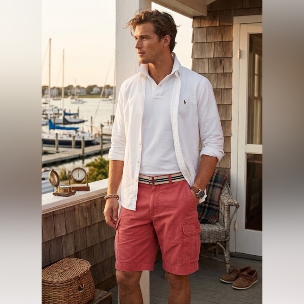 Polo Ralph Lauren Men's The Gellar Fatigue Utility Military Cargo Shorts 29